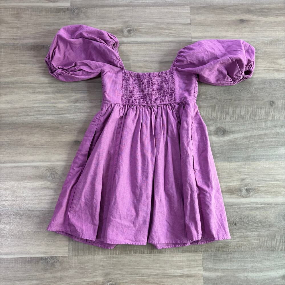 Abercrombie & Fitch Emerson Linen Blend Dress Women Size Small Petite - Picture 5 of 5